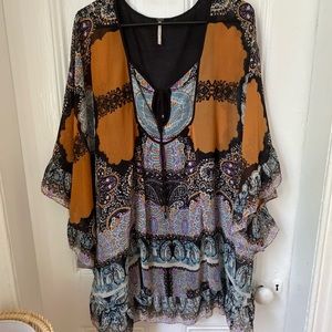 Free People Mini Ruffly Dress